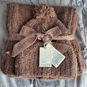 Barefoot Dreams Cozy Chic Pom Pom Beanie and Scarf Set